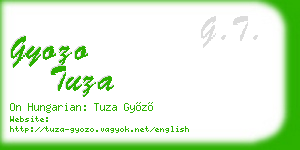 gyozo tuza business card