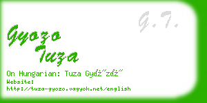 gyozo tuza business card